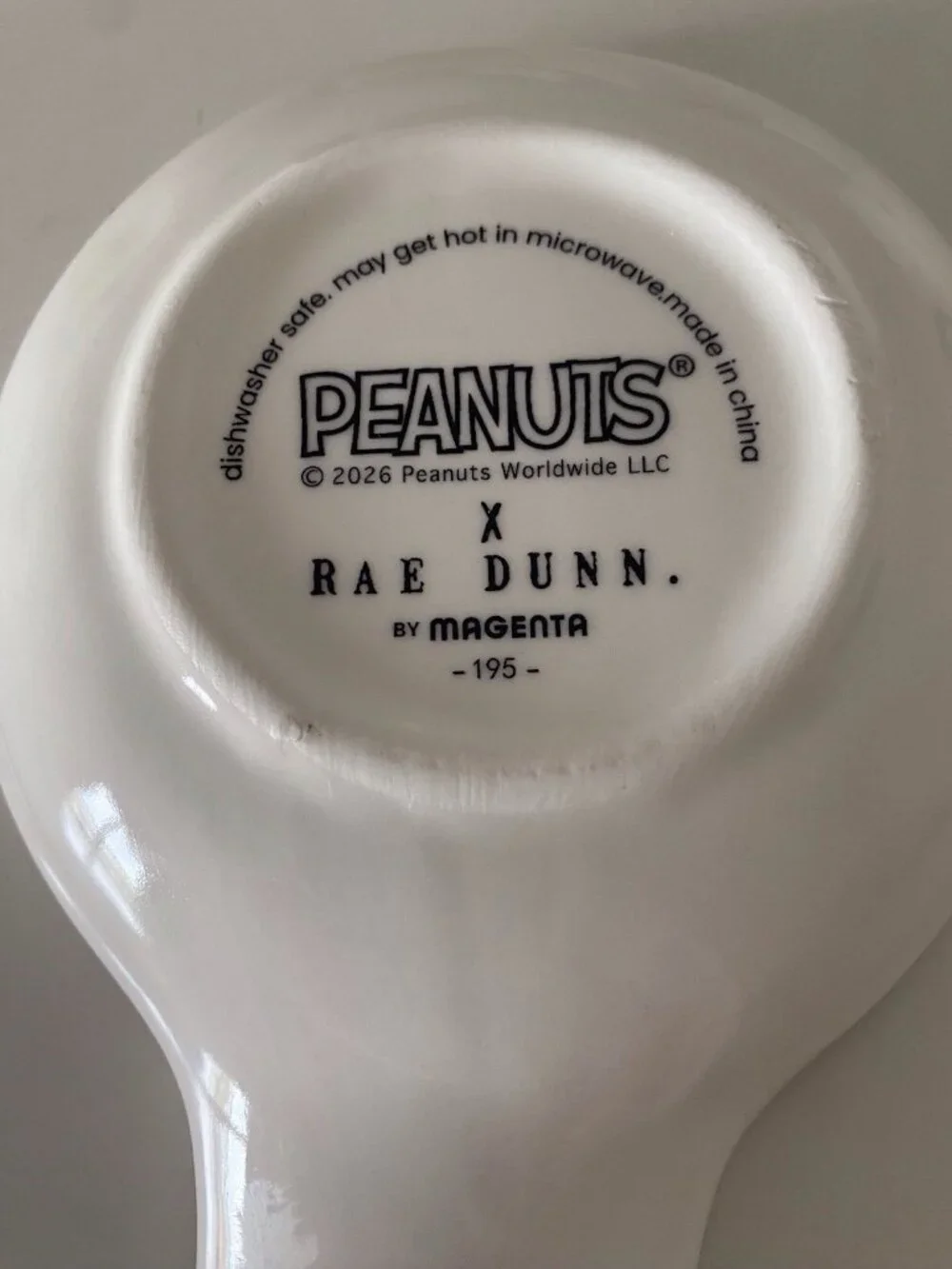 Rae Dunn X Peanuts Snoopy Woodstock Football Season Ceramic Spoon Rest Fall NEW